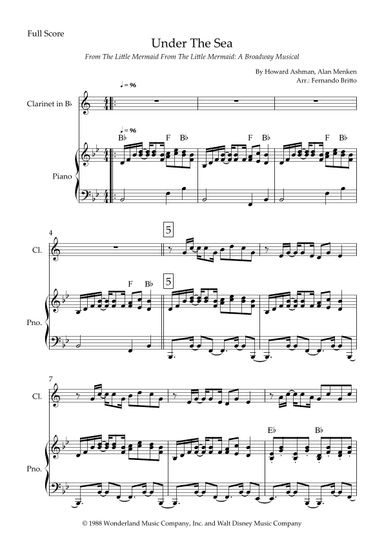 Under The Sea (arr. Fernando Britto)