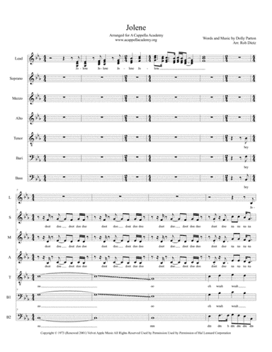 Jolene (arr. Rob Dietz)