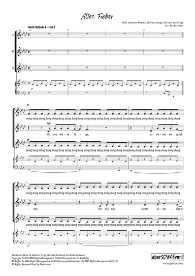 Altes Fieber (arr. Rochus Paul)