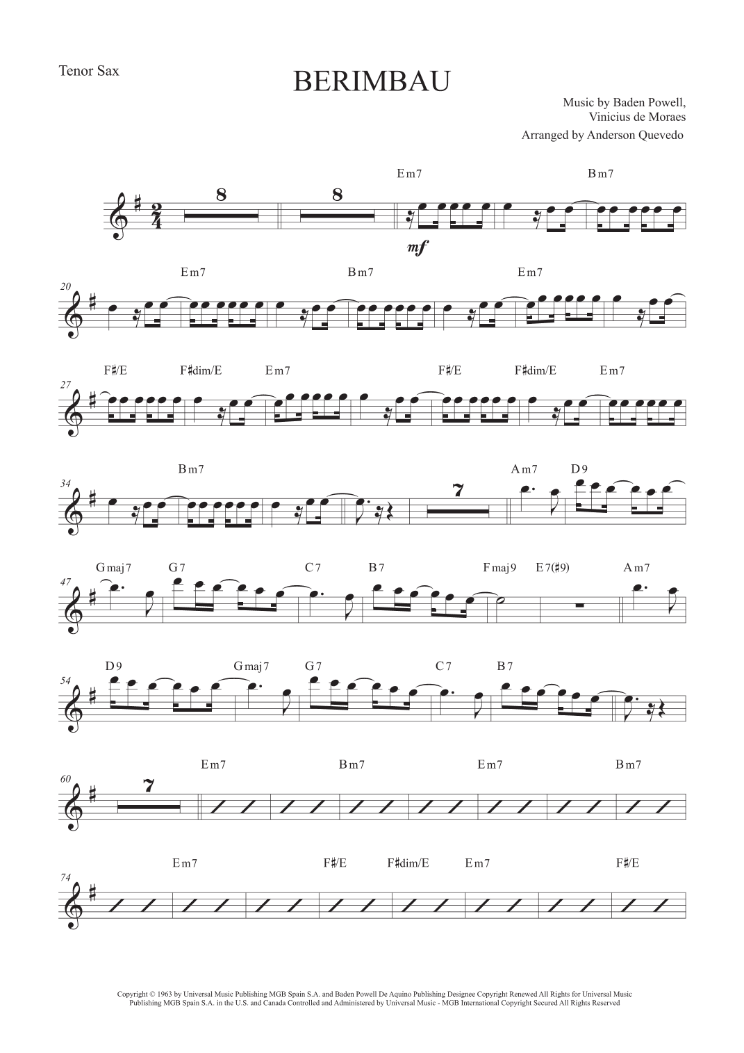 Berimbau (arr. Anderson Quevedo)