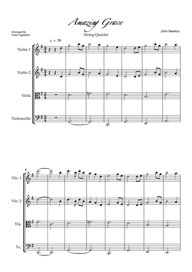 Amazing Grace (arr. Fabio Tagliaferri)