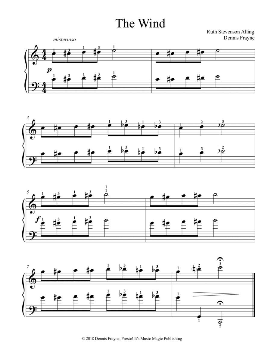 The Wind (standard notation)