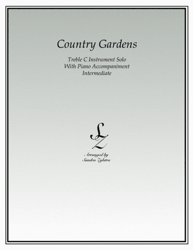 Country Gardens (treble C instrument solo) (arr. Sandra Zylstra)