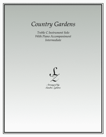 Country Gardens (treble C instrument solo) (arr. Sandra Zylstra)