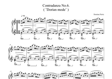 Sixth Contradanza: Dorian mode