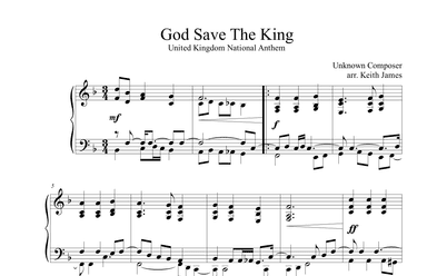 God Save The King (National Anthem Of The United Kingdom) (arr. Keith James)