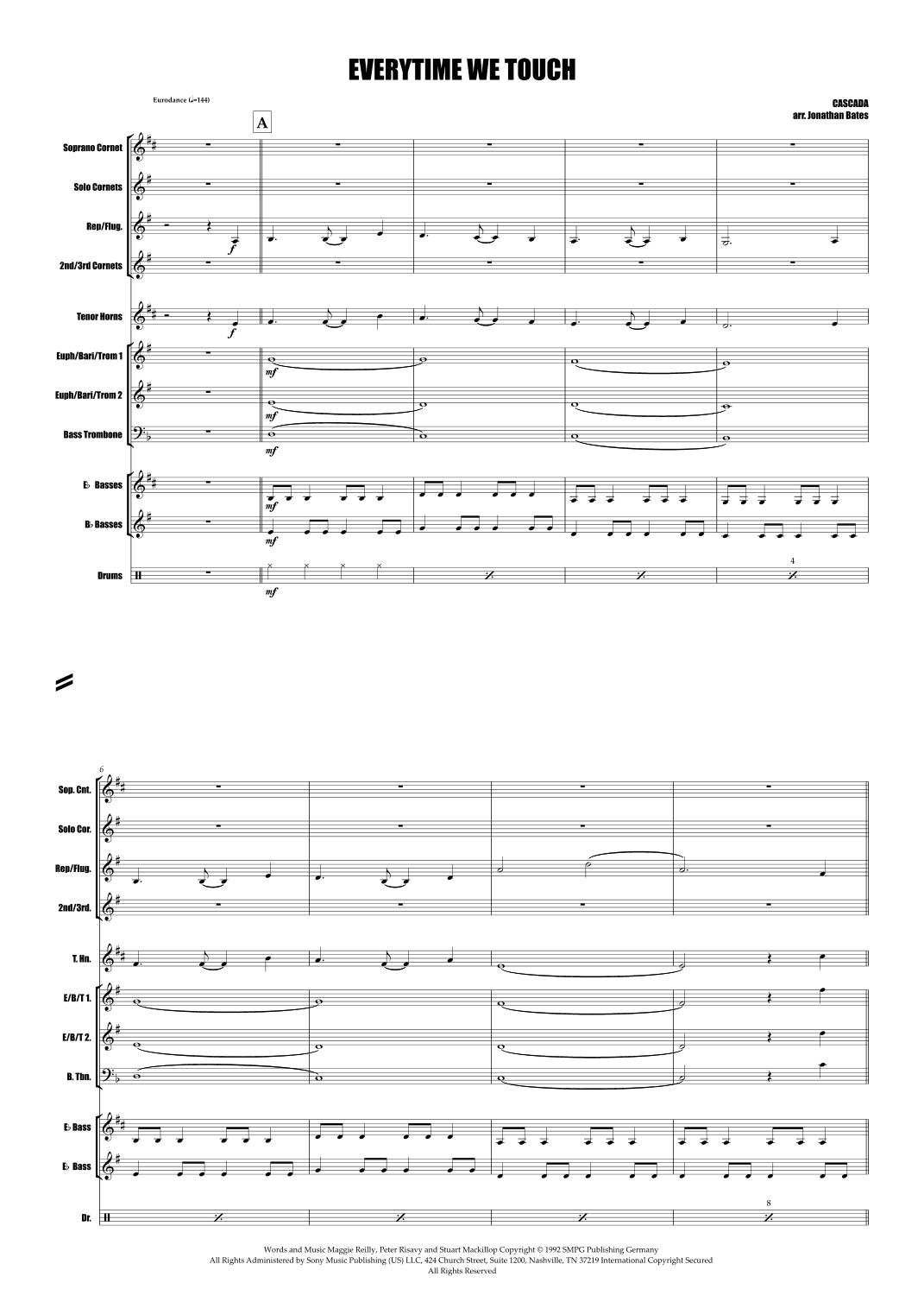 Everytime We Touch (arr. Jonathan Bates)
