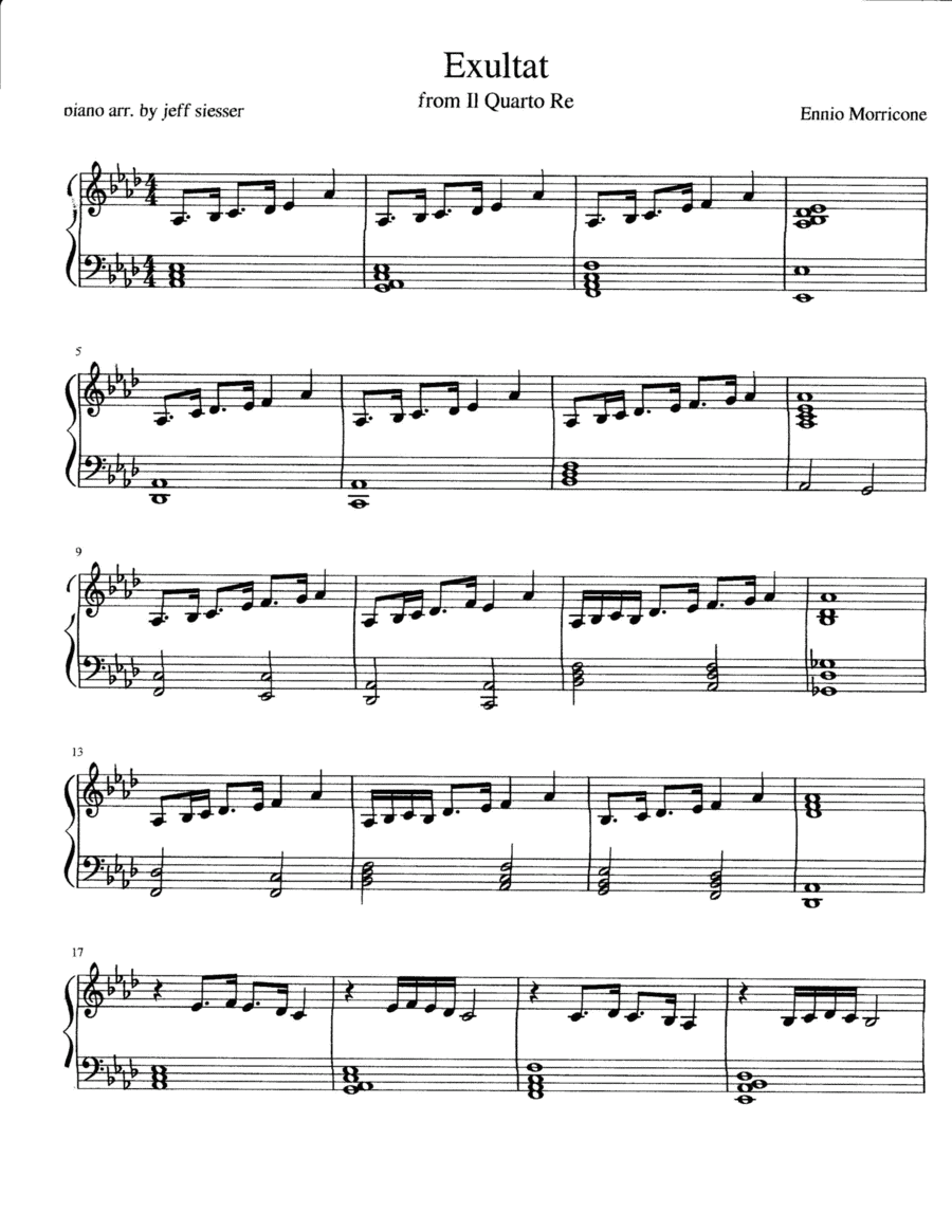 Il Quarto Re Maintheme/cues/endtheme (arr. jeff siesser)