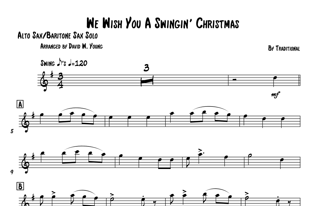 We Wish You A Merry Christmas (arr. David W. Young)
