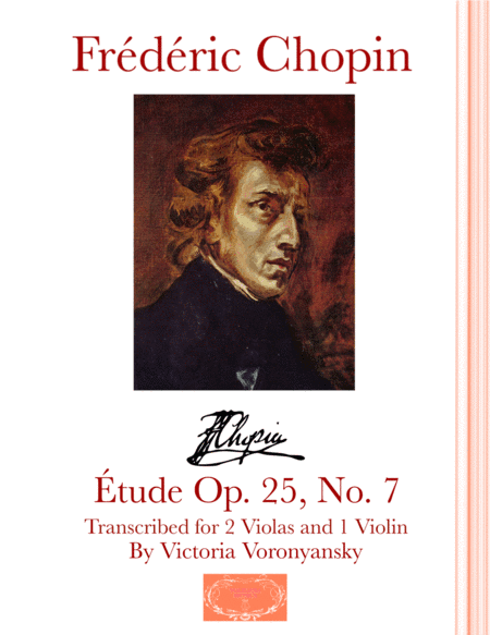 Étude Op. 25, No. 7 Arranged for 2 Violas and 1 Violin (arr. Victoria Voronyansky)