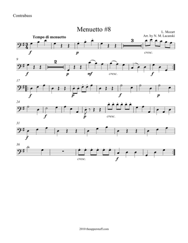 Menuetto #8 (arr. Nick Lacanski)