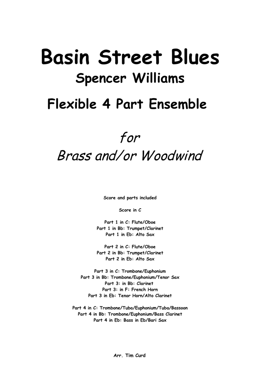 Basin Street Blues (arr. Tim Curd)