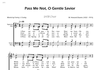 Pass Me Not, O Gentle Savior - SATB Choir (arr. César Madeira)