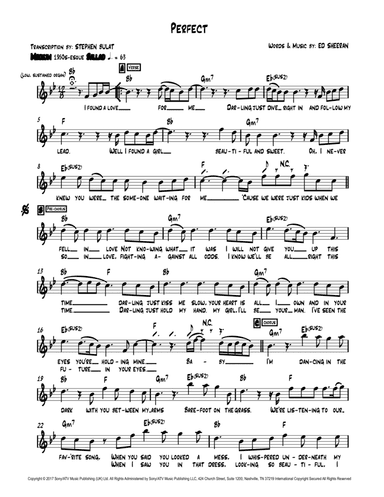 Perfect (arr. Stephen Bulat)