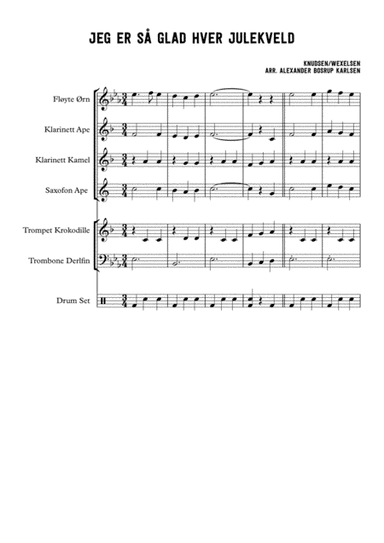 Jeg er så glad hver julekveld - Norwegian christmas carol (arr. Alexander Bosrup Karlsen)