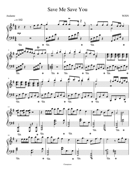 WJSN-Save Me Save You (Piano Arrangement) (arr. Chamal Rashmika)
