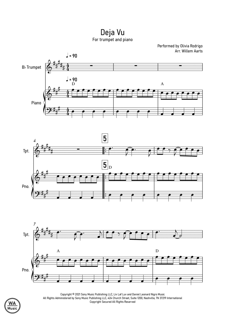 Deja Vu (arr. Willem Aarts)