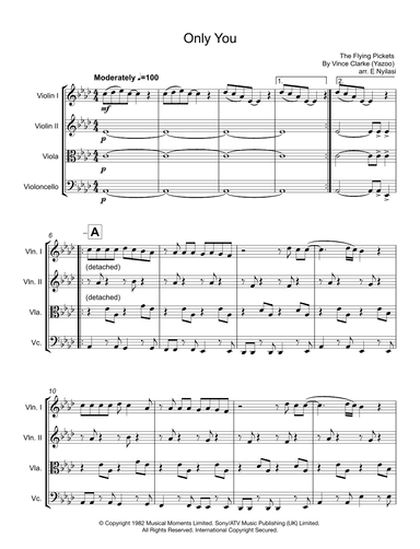 Only You (arr. Etelka Nyilasi)