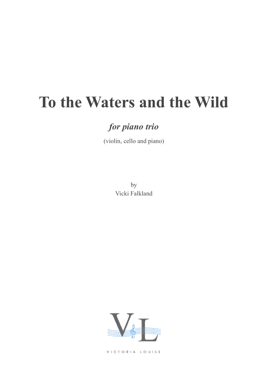 To the Waters and the Wild for piano trio