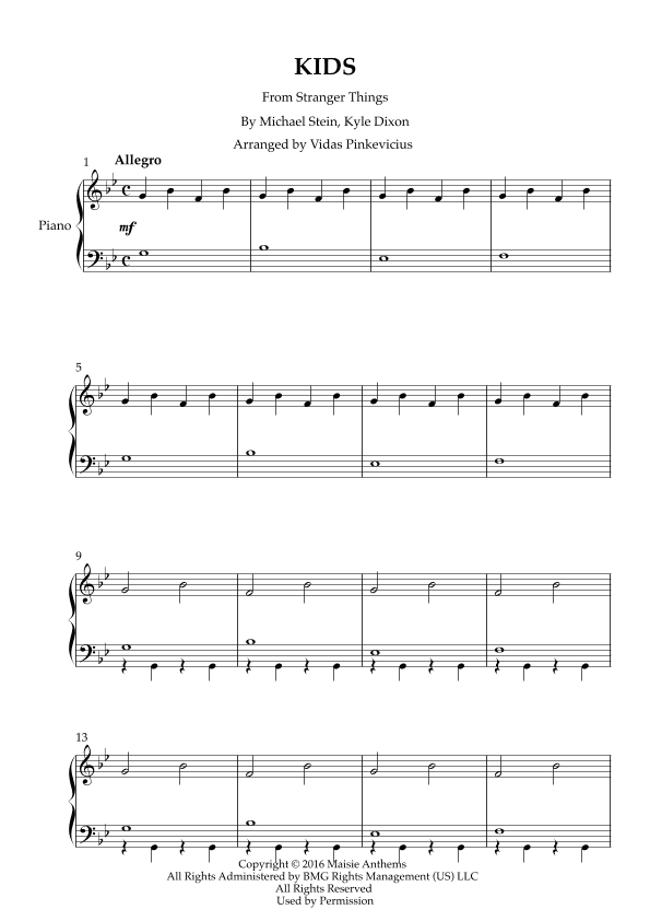 Kids (arr. Vidas Pinkevicius)