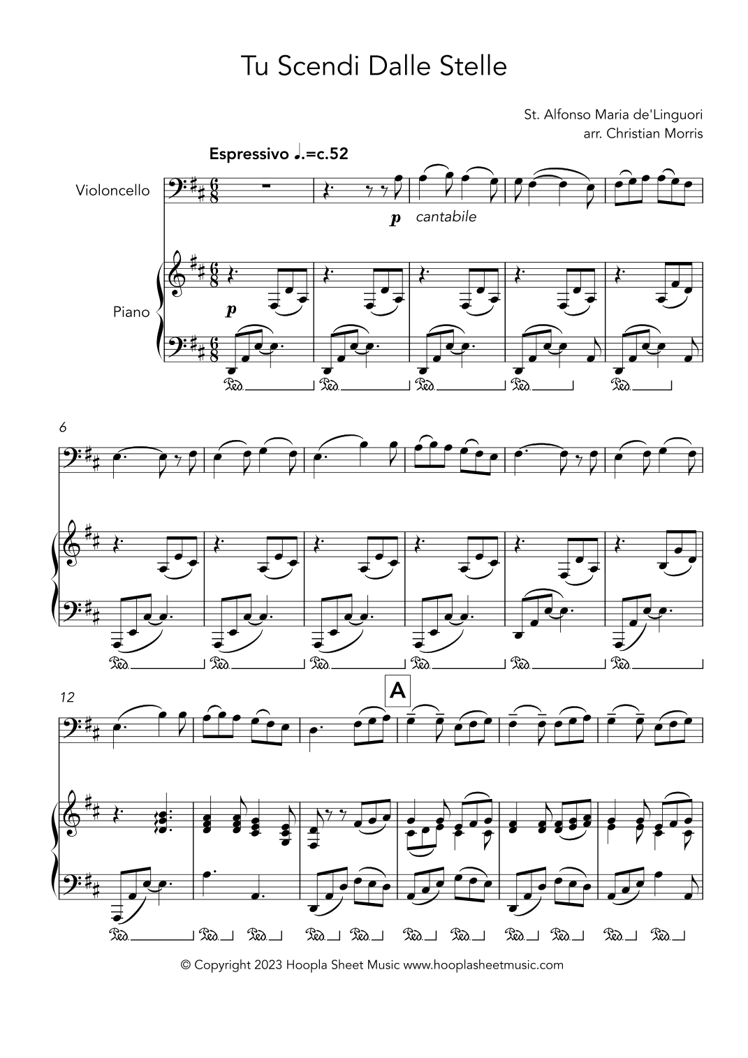 Tu Scendi Dalle Stelle (arr. Christian Morris)