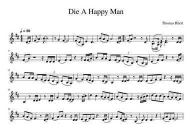 Die A Happy Man (arr. Julia Mills)