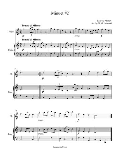 Minuet #2 (arr. Nick Lacanski)