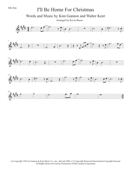 I'll Be Home For Christmas (arr. Kevin Busse)