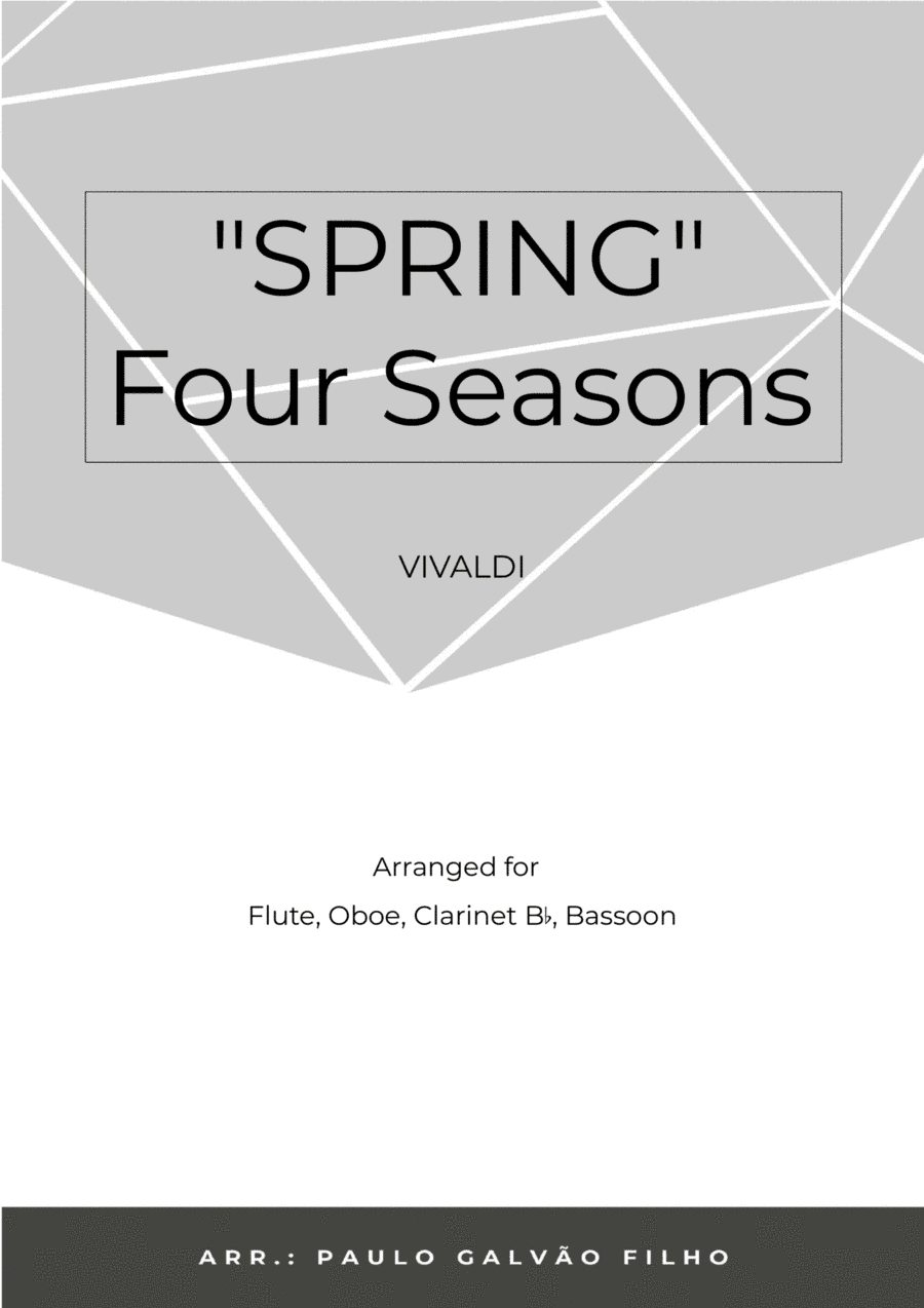 SPRING - FOUR SEASONS -WIND QUARTET (arr. Paulo Galvao Filho)