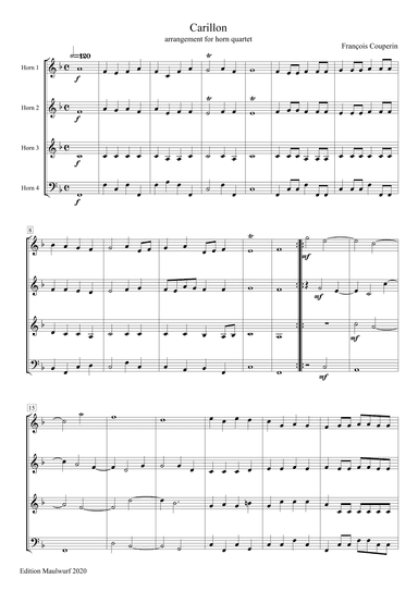 Carillon (arr. Edition Maulwurf)