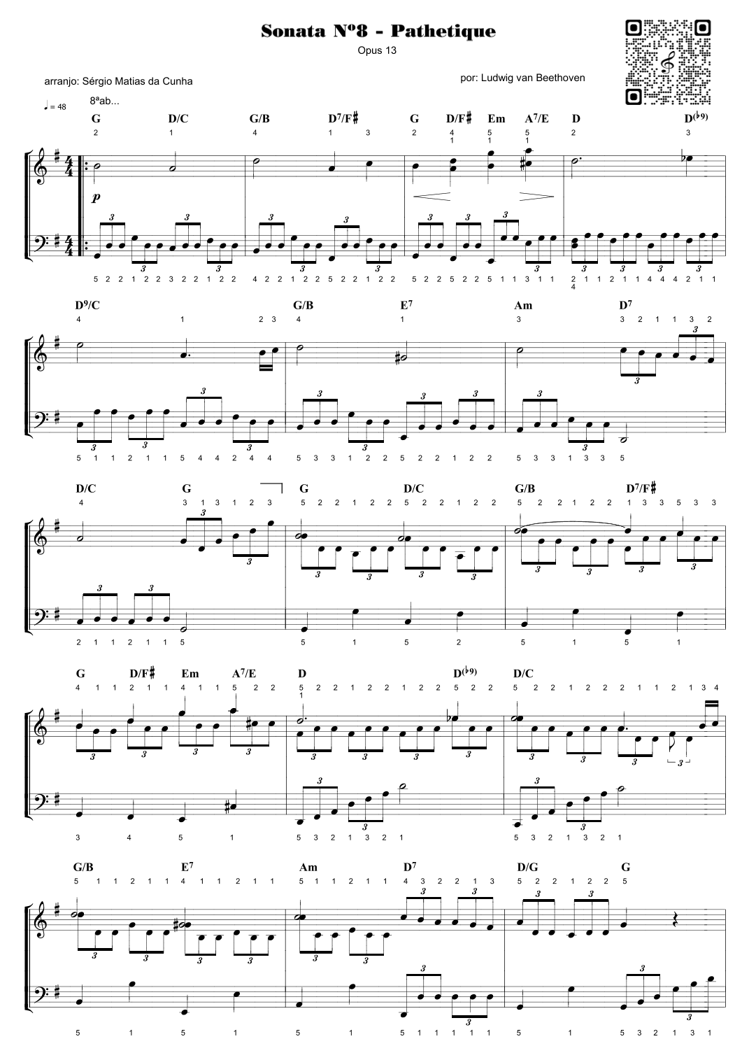 Sonata Nº8 – Pathetique (arr. Sérgio Matias da Cunha)