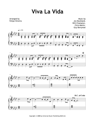 Viva La Vida (arr. Felipe Silveira)