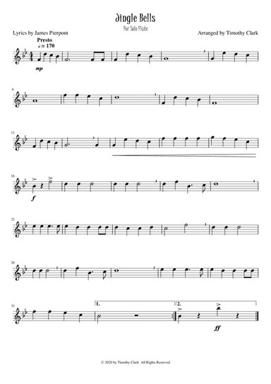 Jingle Bells (arr. Timothy Clark)