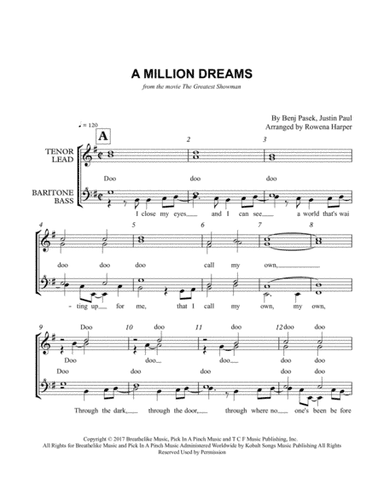 A Million Dreams (arr. Rowena Harper)