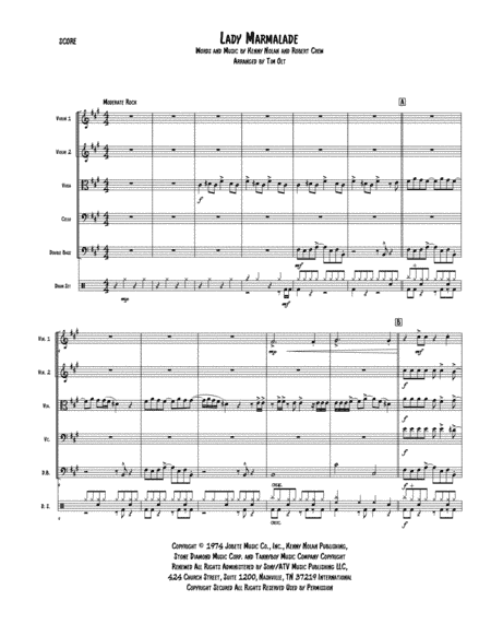 Lady Marmalade (arr. Tim Olt)