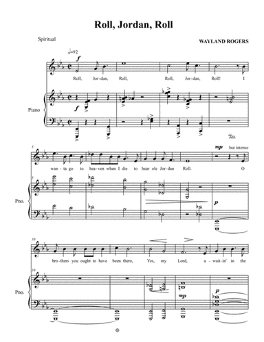 Roll, Jordan Roll (Low Voice) (arr. WR Editions)