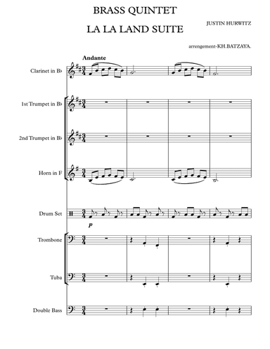 Another Day Of Sun (arr. kh.batzaya)