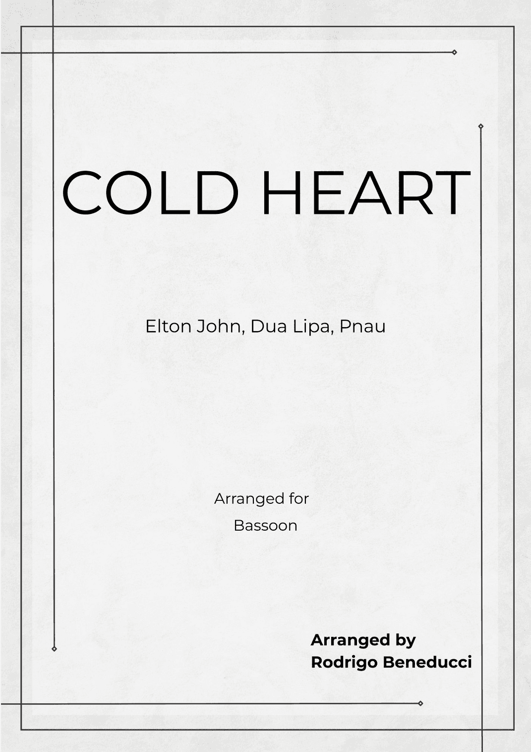 Cold Heart (pnau Remix) (arr. RODRIGO BENEDUCCI)