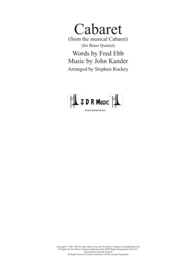 Cabaret (arr. Arranged by Stephen Rockey)