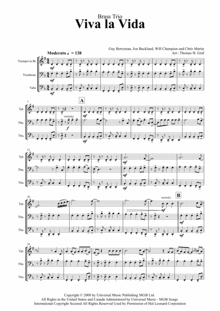 Viva La Vida (arr. Thomas H. Graf)