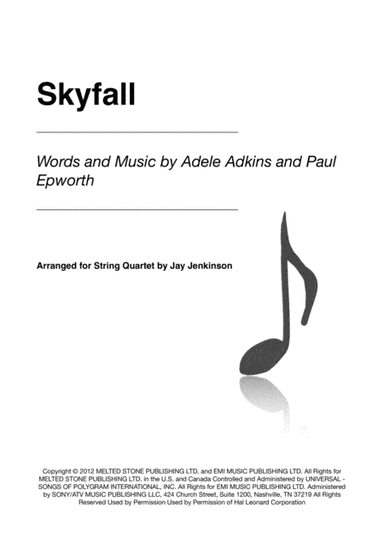 Skyfall (arr. Jay Jenkinson)