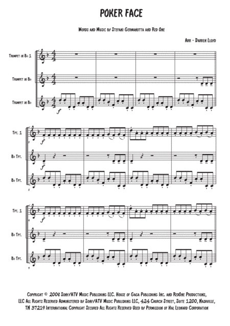 Poker Face (arr. Darren Lloyd)