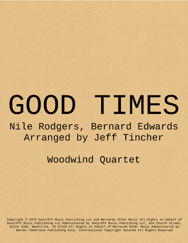 Good Times (arr. Jeff Tincher)
