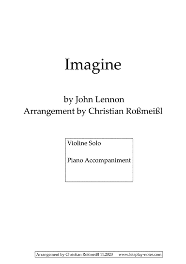 Imagine (arr. Christian Roßmeißl)