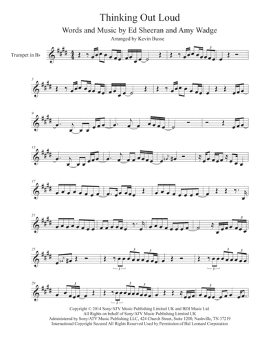 Thinking Out Loud (arr. Kevin Busse)