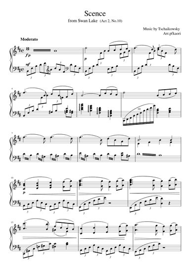 Senc Act.2 No.10 from "Swan Lake" (arr. pfkaori)