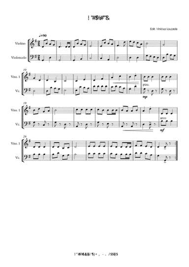 Jingle Bells - Violin and cello (arr. Vinícius Louzada)