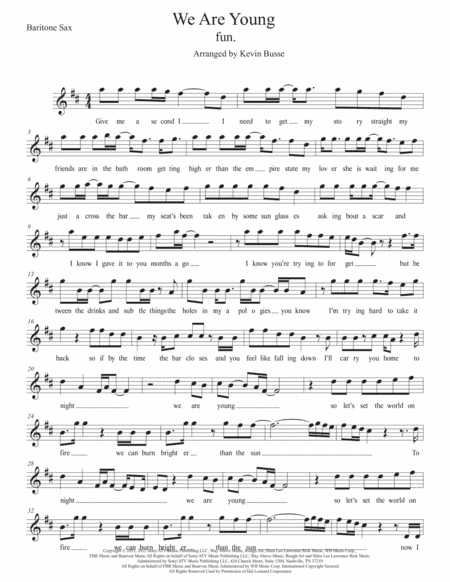 We Are Young (arr. Kevin Busse)