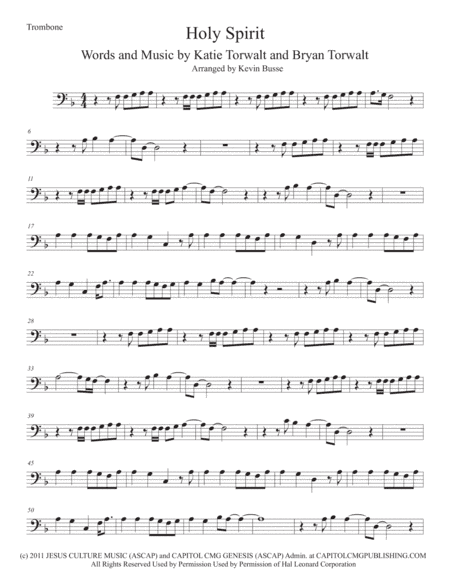 Holy Spirit (arr. Kevin Busse)
