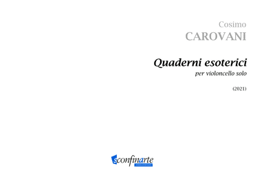 Cosimo Carovani: QUADERNI ESOTERICI (ES-21-070)